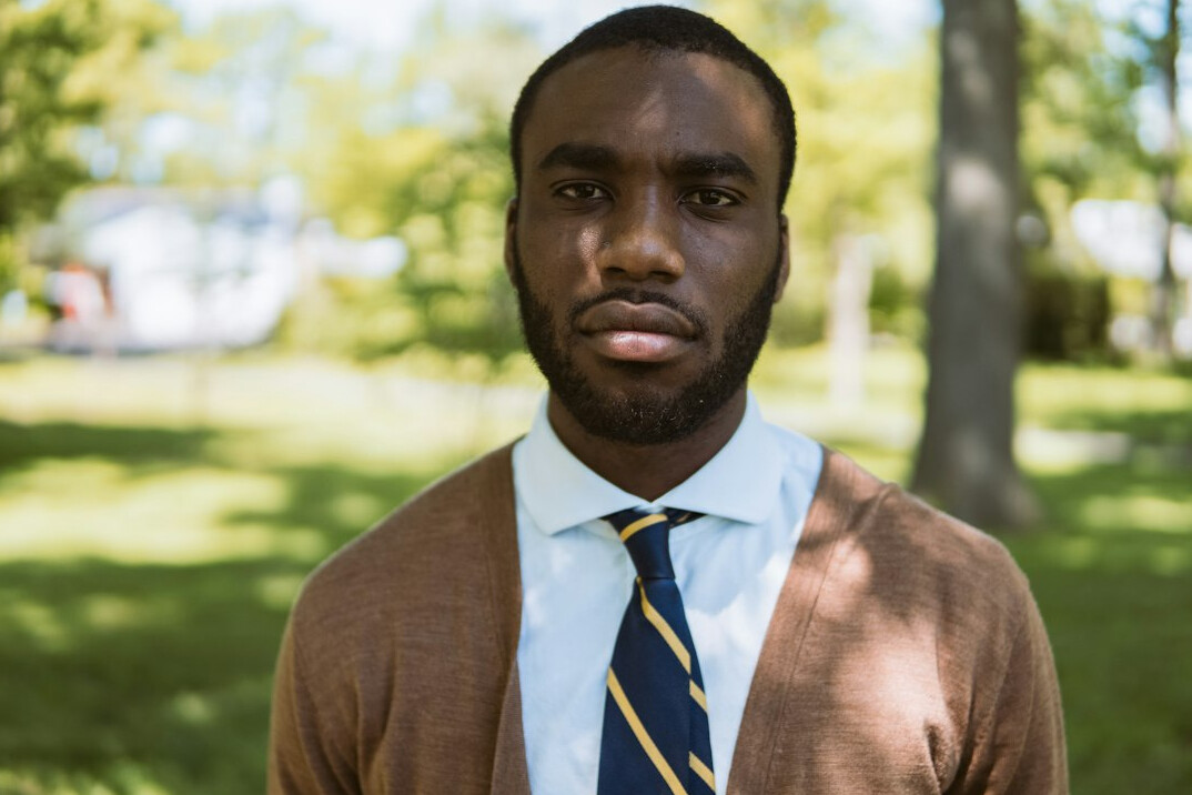 Portrait of a middle-aged executive man looking confidently at the camera
